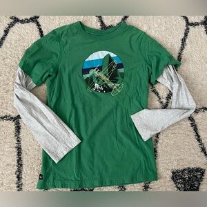 Tea Collection Boys’ Layered Graphic L/S Shirt